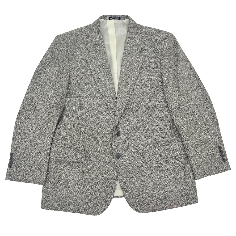 Barrington Mens 44S Single Breasted Sport Coat Gray Low Moisture Utility Press